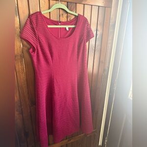 Raspberry Striped Dress
